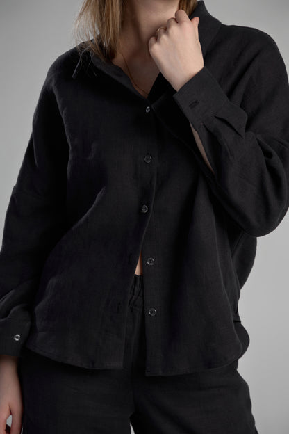 hemp outfit set ( prêt-à-porter ) black